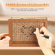 Wooden Money Saving Piggy Bank Box, Gullak with 100000 Rupees Goal Tracker Chart for Kids and Adults