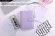 A6 Budget Binder Notebook | File Folder Ring Binder Set | 12PCS A6 Pockets Loose Leaf Bags 6 Ring Cash Envelopes System (Purple) (Pack of 1)